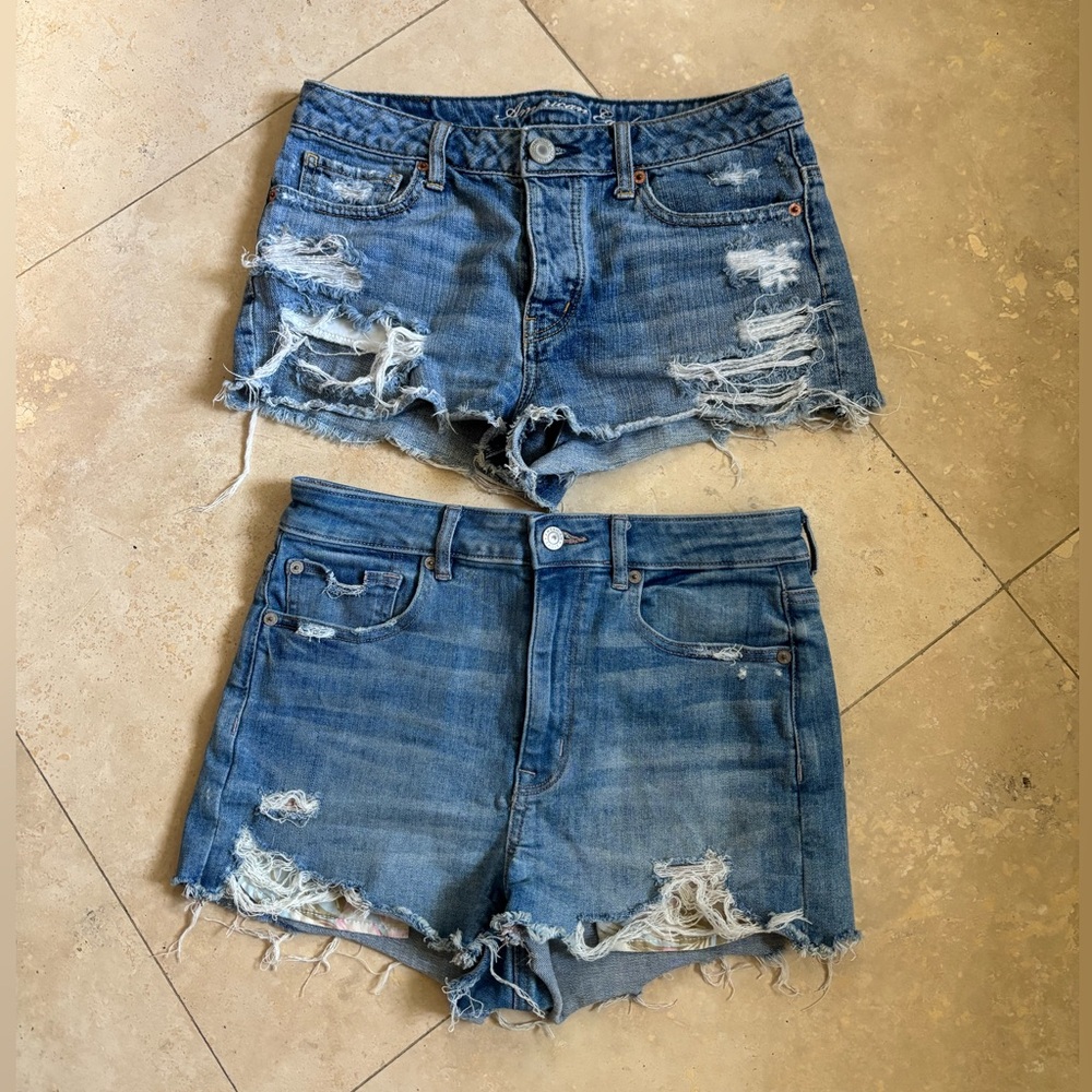 Distressed Denim Women Shorts